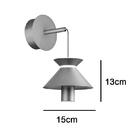 Arandela Cordel Pale Gold Bella Para Salas E Quartos 6w 2700k