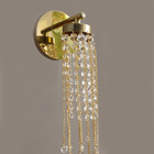 Arandela Corrente De Cristais Dourado Old Artisan Ar-5051