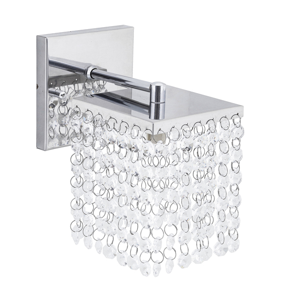 Arandela Cristal Aço Inox e Cristal Cordoba Auremar