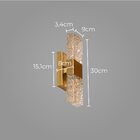 Arandela Cristal Barra 6w Bronze Dcb02182 Sindora St2902