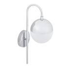 Arandela Cromada Alumínio e Vidro Seattle Lumicentro