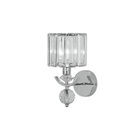 Arandela Cromada Com Cristais 27cm 1e14