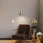 Arandela de Parede Cromada Vidro Tauri New Line