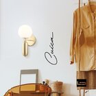 Arandela Cuica Bronze Globo Vidro Branco Bella Hl016 St2437