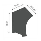 Arandela Curva Branco Texturizado 50559 Preludio