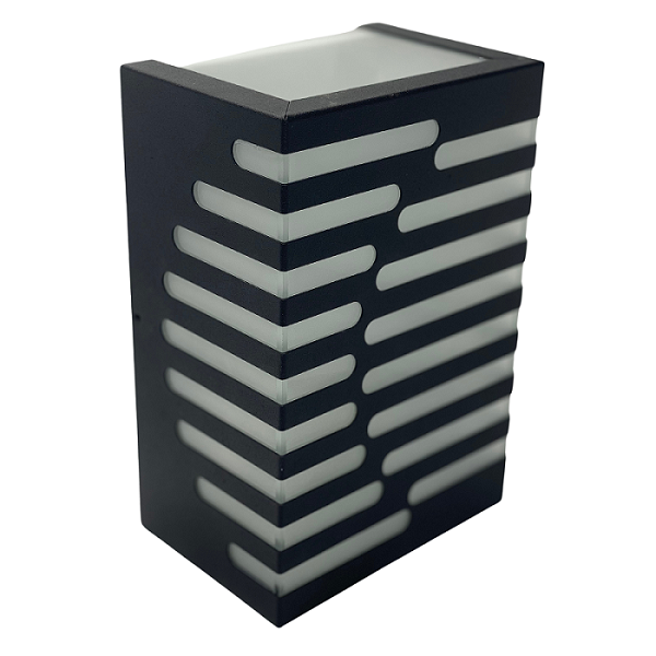 Arandela De Aluminio E27 Bivolt Preto Rioprelustres 6223