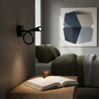 Arandela De Cabeceira Leitura Flexivel Preto Led 3w 3000k Biv