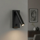 Arandela De Cabeceira Leitura Preta Led 3w 2700k Bivolt