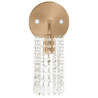 Arandela De Cristal Acrilico Clearcrillic Redonda Cobre