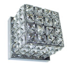 Arandela de Cristal K9 legítimo cubo quadrada + Lâmpada LED G