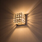 Arandela De Cristal Legítimo K9 2 Fachos Quadrada G9 St4558