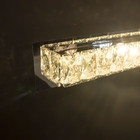 Arandela De Cristal Retangular Com Led Amarelo (ross I)