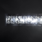 Arandela De Cristal Retangular Com Led Branco (ross I)