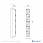 Arandela De Cristal Retangular Com Led Branco (ross I)