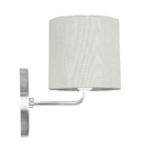 Arandela De Cupula Cilíndrica Linho Claro