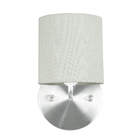 Arandela De Cupula Cilíndrica Linho Claro