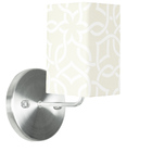 Arandela De Cupula Quadrada Elos Bege