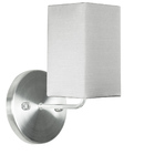 Arandela De Cupula Quadrada Shantung Cinza