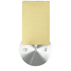 Arandela De Cupula Quadrada Shantung Dourado