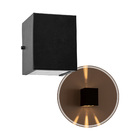 Arandela de efeito 4 fachos externa e interna - preta st544