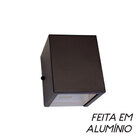 Arandela de efeito 4 fachos marrom + Lâmpada Led 7w 3000k lum