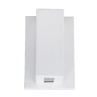 Arandela de Efeito Branca Alumínio e Vidro IP54 Portalluz