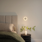 Arandela de Parede de Efeito Branca Alumínio Moon 3x Halopin Goli