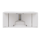 Arandela de Efeito Branca LED 4W Luz Amarela Plástico Gaya