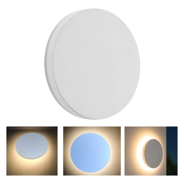 Arandela De Efeito Eclipse Luz Indireta Led Integrado 3w Bran