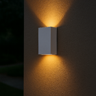 Arandela De Efeito Externa Slim Duplo Facho Duo Led 6w Branco