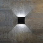 Arandela De Efeito Externa Slim Preta Led 3w Branco Frio 6500