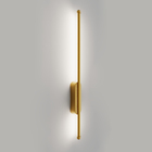 Arandela de Efeito IP20 Luz Amarela Haste Inspire Dourada