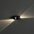 Arandela de Efeito IP20 Luz Amarela Feixe Inspire Preta