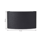 Arandela de Efeito Preta com LED Amarelo Plástico 4x1W IP20 Inspire