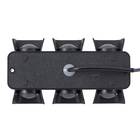 Arandela de Efeito Preta com LED Amarelo Plástico 6x1W IP20 Inspire