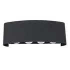 Arandela de Efeito Preta com LED Amarelo Plástico 8x1W IP20 Inspire