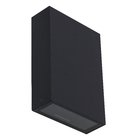 Arandela de Efeito Preta LED 4W Luz Amarela IP65 Alumínio Gaya