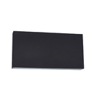 Arandela de Parede Externa de Efeito Preta LED 8W Luz Amarela IP65 Alumínio Cube Gaya