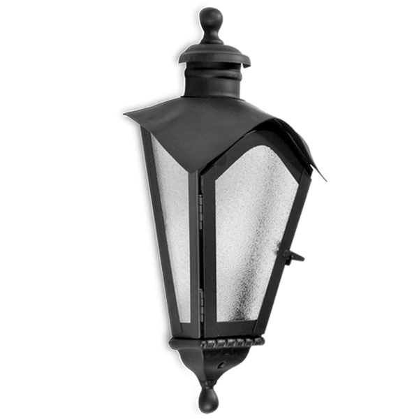 Arandela De Ferro Colonial Meia Taça Sinha Preta 1512A 53x28