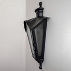 Arandela De Ferro Colonial Meia Taça Sinha Preta 1512A 53x28