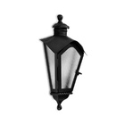 Arandela De Ferro Colonial Sinhá Meia Taça Cor Preta