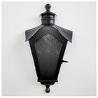 Arandela De Ferro Colonial Sinhá Meia Taça Cor Preta