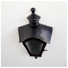 Arandela De Ferro Colonial Sinhá Meia Taça Cor Preta