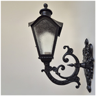 Arandela De Ferro Colonial Sinhá Preta