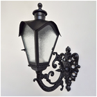 Arandela De Ferro Colonial Sinhá Preta