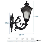 Arandela De Ferro Colonial Sinhá Preta