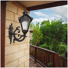 Arandela De Ferro Colonial Sinhá Preta