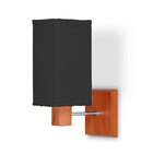 Arandela De Madeira 34cm Imbuia E Preto 1030.03