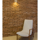 Arandela De Madeira Pinus 2 Focos Parede C/ Friso Decorativo