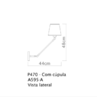 Arandela de Parede Angle Articulavel P470 Golden Art